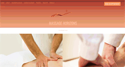 Desktop Screenshot of massagehorizons.net
